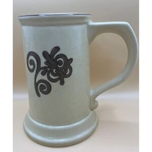 Set of‎ 2 Vtg Pfaltzgraff Village Stoneware Mugs Stein Tankard 5.5" Tall